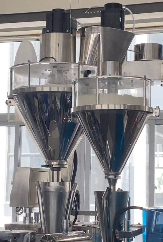 Product-arrives-at-the-top-of-the-forming-tube-from-an-upstream